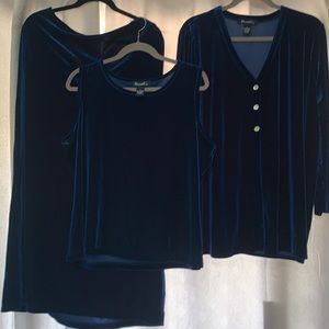 ✅DENIM&CO. 3 PIECE SET, INCLUDING PANTS, TOP & JACKET.  SIZE 1X